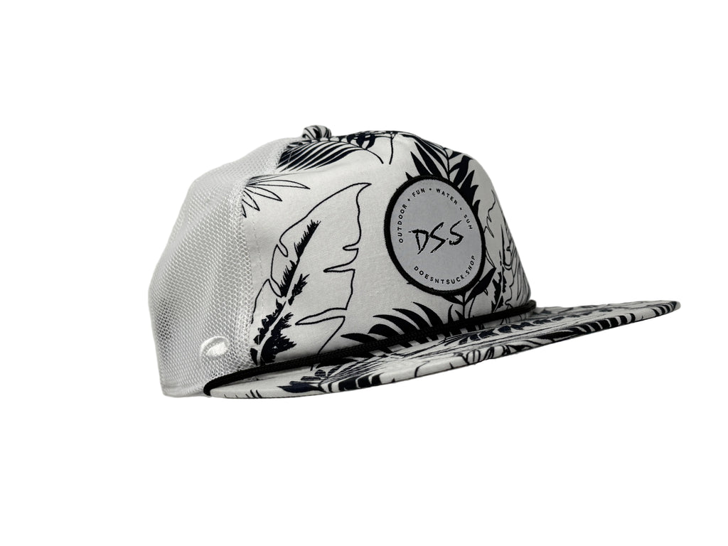 DoesntSuck.Shop White Horsetail Ultra-Fit High Crown Adjustable Hat #DS.S #0001 #WhiteHorsetail