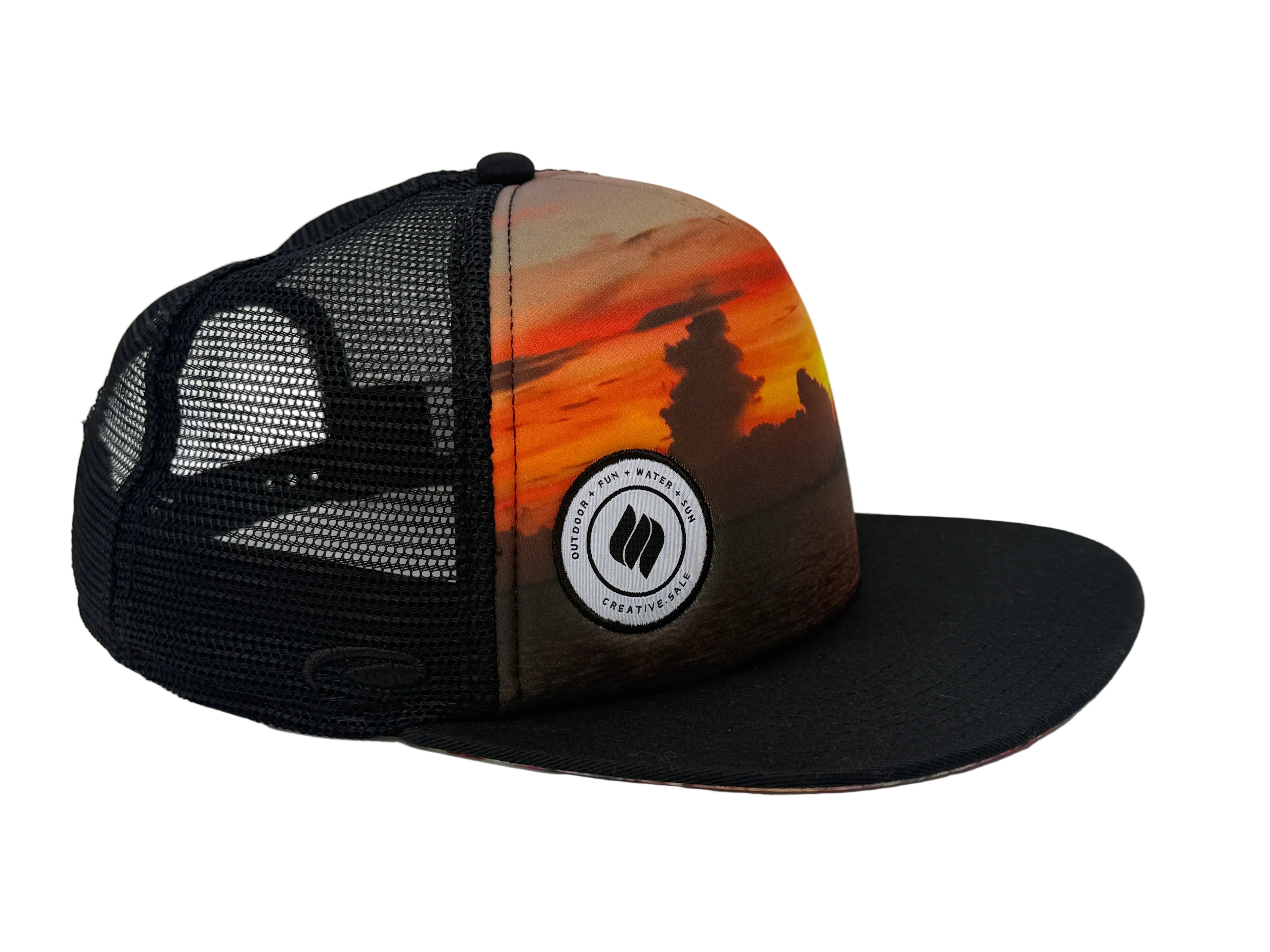 Creative.Sale Black Sublimated Polyfoam High Crown Adjustable Hat #C.S #0001 #Black