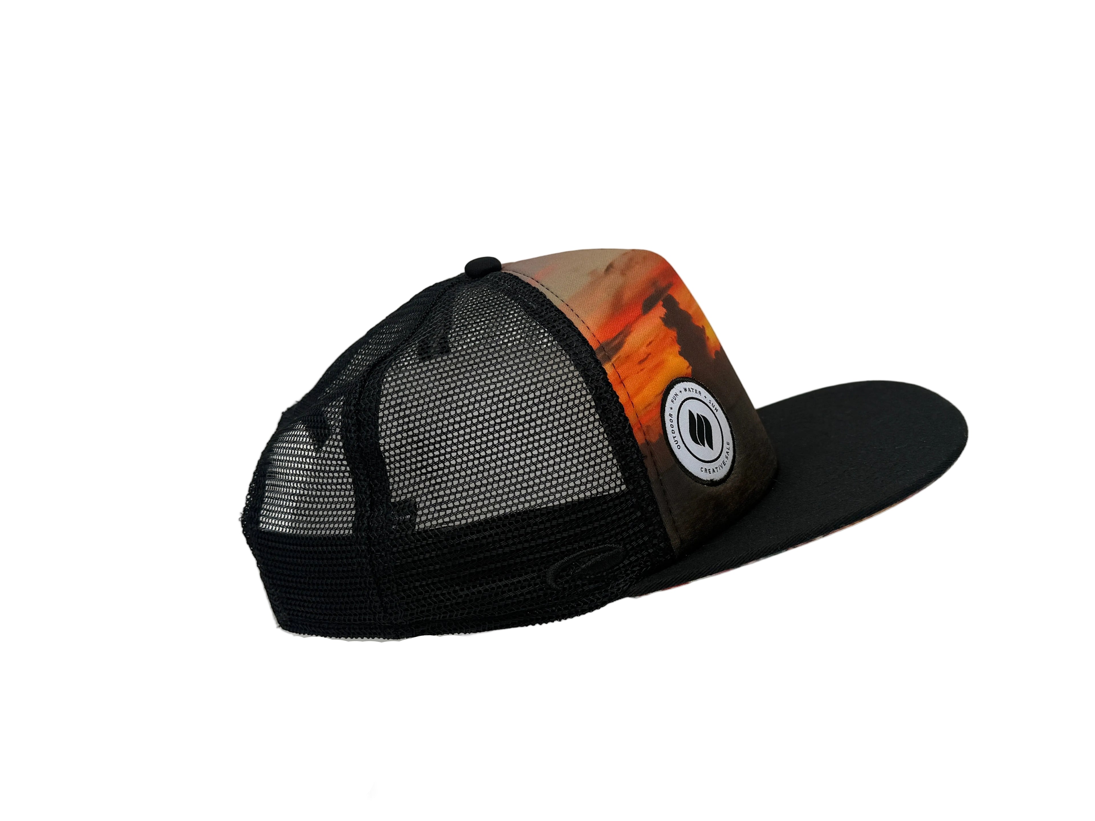 Creative.Sale Black Sublimated Polyfoam High Crown Adjustable Hat #C.S #0001 #Black