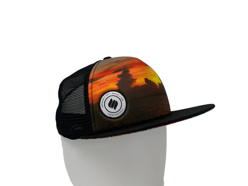 Creative.Sale Black Sublimated Polyfoam High Crown Adjustable Hat #C.S #0001 #Black